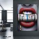 Картина Губы Lips with money 10076 фото 1